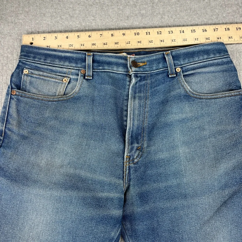 Vintage Levi's 517 Bootcut Jeans Mens 38x30 Fits 34X29 Blue Classic Fit Workwear